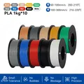 PLA PETG Filament 10kg 1,75mm Schwarz Weiß Grau – Farbe 10KG PLA Mix Color