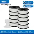 PLA PETG Filament 10kg 1,75mm Schwarz Weiß Grau – Farbe 10KG PLA White