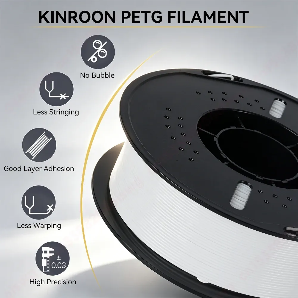 PLA PETG Filament 10kg 1,75mm Schwarz Weiß Grau