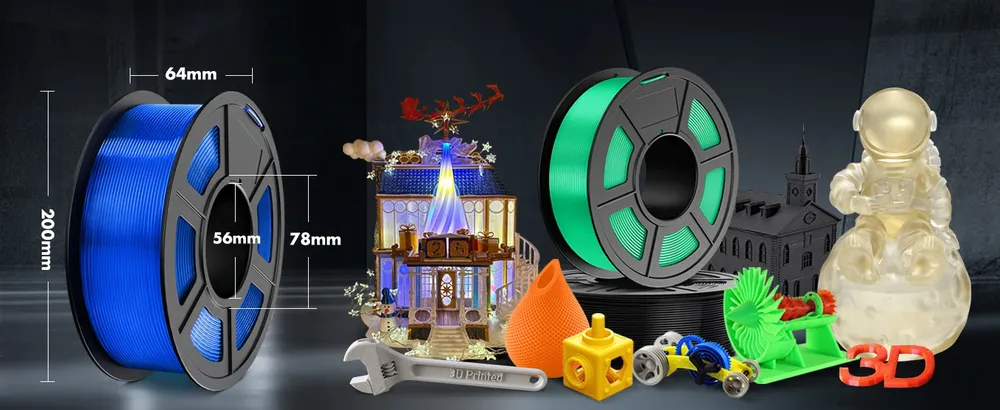 PLA/PETG Filament 2 kg 2 Rollen sauber gewickelt