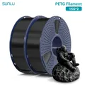 PLA/PETG Filament 2 kg 2 Rollen sauber gewickelt – Color PETG Black
