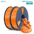 PLA/PETG Filament 2 kg 2 Rollen sauber gewickelt – Color PETG Orange