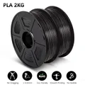 PLA/PETG Filament 2 kg 2 Rollen sauber gewickelt – Color PLA Black