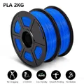 PLA/PETG Filament 2 kg 2 Rollen sauber gewickelt – Color PLA Blue