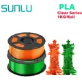 PLA/PETG Filament 2 kg 2 Rollen sauber gewickelt – Color PLA CLEAR GN OR