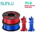 PLA/PETG Filament 2 kg 2 Rollen sauber gewickelt – Color PLA CLEAR RD BL