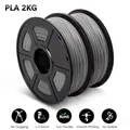 PLA/PETG Filament 2 kg 2 Rollen sauber gewickelt – Color PLA Grey