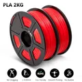 PLA/PETG Filament 2 kg 2 Rollen sauber gewickelt – Color PLA Red