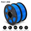 PLA/PETG Filament 2 kg 2 Rollen sauber gewickelt – Color PLAPLUS Blue