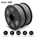 PLA/PETG Filament 2 kg 2 Rollen sauber gewickelt – Color PLAPLUS Grey