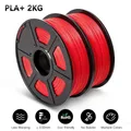 PLA/PETG Filament 2 kg 2 Rollen sauber gewickelt – Color PLAPLUS Red
