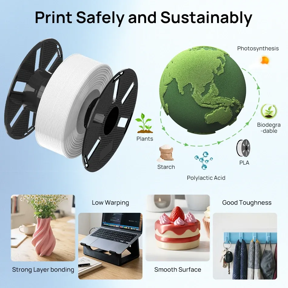 PLA PETG Filament Nachfüllung 1,1 kg ohne Spule