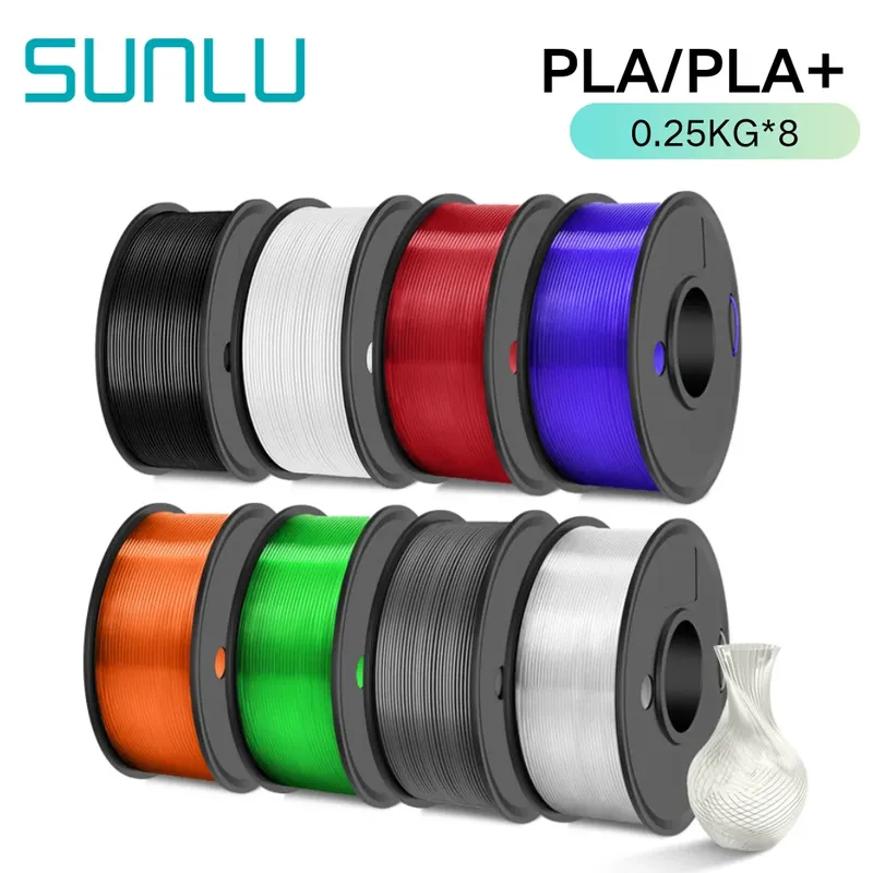 PLA Plus Filament 2kg 8 Rollen 8 Farben