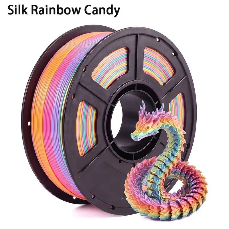 PLA Seiden-Regenbogen-Bonbon 1,75mm 200g 1kg