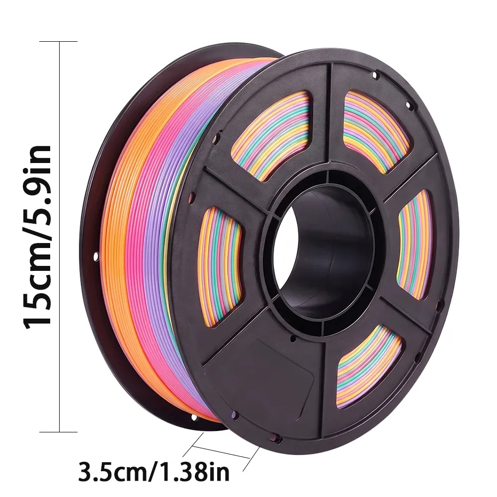 PLA Seiden-Regenbogen-Bonbon 1,75mm 200g 1kg