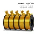 PLA Seidenfilament 1 kg bis 5 kg 1,75 mm – Farbe Silk Golden 5kg