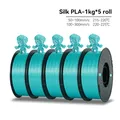 PLA Seidenfilament 1 kg bis 5 kg 1,75 mm – Farbe Silk Green 5kg