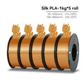 PLA Seidenfilament 1 kg bis 5 kg 1,75 mm – Farbe Silk Orange 5kg
