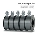 PLA Seidenfilament 1 kg bis 5 kg 1,75 mm – Farbe Silk Sliver 5kg