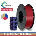 PLA Seidenfilament 3-Farben 1 kg bis 5 kg 1,75 mm – Farbe 1KG Red Gold Blue