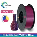 PLA Seidenfilament 3-Farben 1 kg bis 5 kg 1,75 mm – Farbe 1KG RedYellowBlue