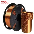 PLA Seidenfilament glänzend 250 g bis 1 kg – Farbe PurCopper-250g
