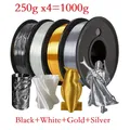PLA Seidenfilament glänzend 250 g bis 1 kg – Farbe SetA-250gx4