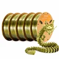 PLA Seidenfilament glänzend 5 kg 5 Spulen – Farbe Bronze-5kg