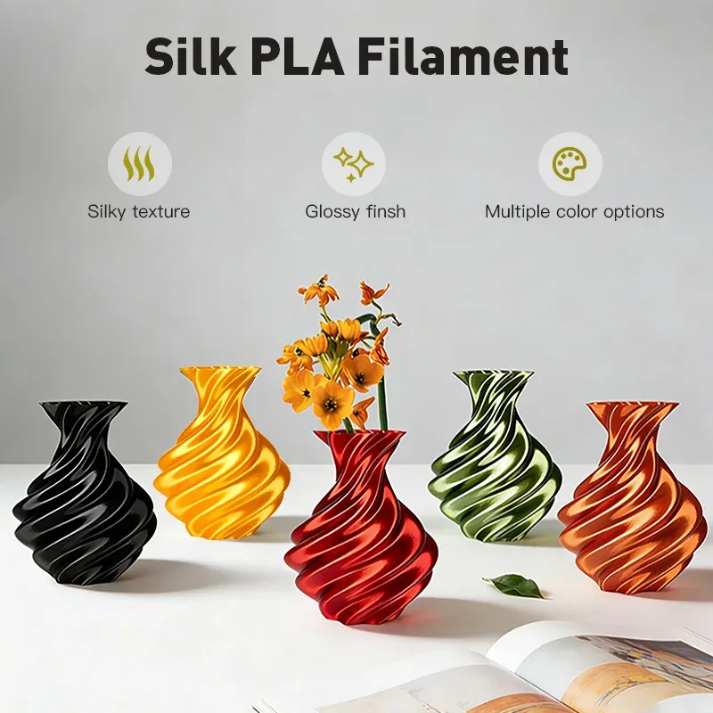 PLA Seidenfilament glänzend 5 kg 5 Spulen