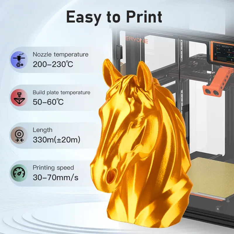 PLA Seidenfilament glänzend 5 kg 5 Spulen