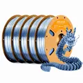 PLA Seidenfilament glänzend 5 kg 5 Spulen – Farbe Silver-5kg