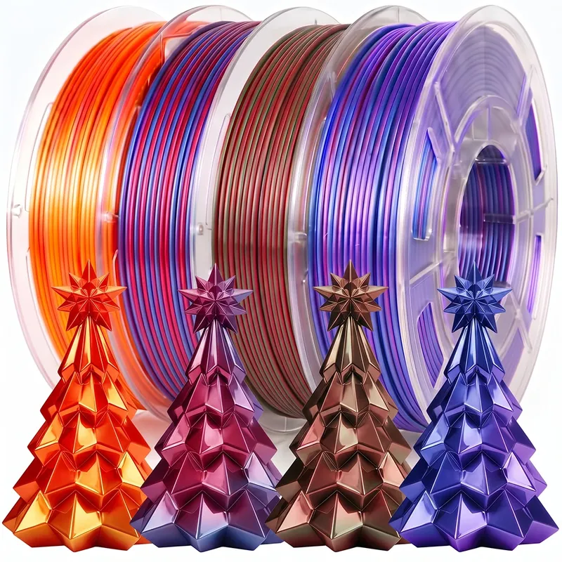 PLA Seidenfilament zweifarbig 0,25 kg 4er-Pack