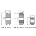 POM Rad mit 625ZZ Lager für Ender 3 CR-10 Laser Graveur – 6