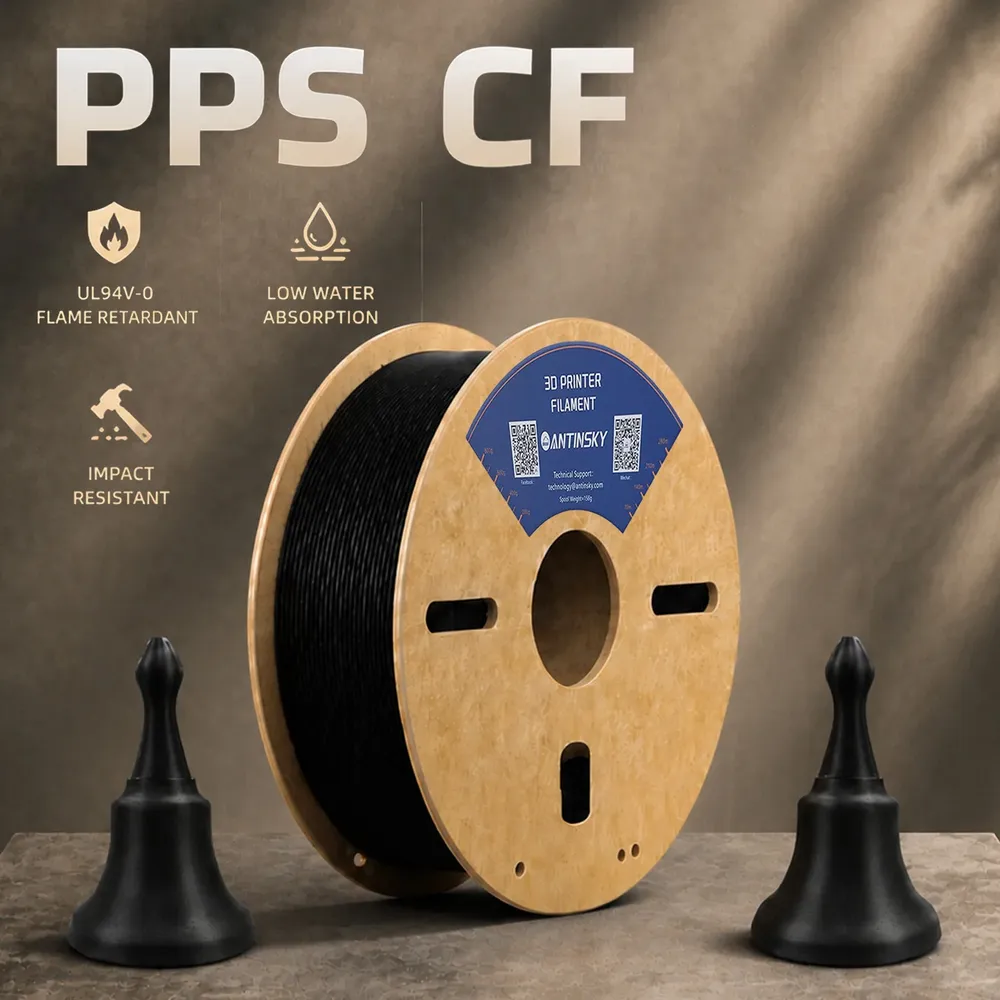 PPS-CF Filament 1,75 mm hochfest Kohlefaser 500 g