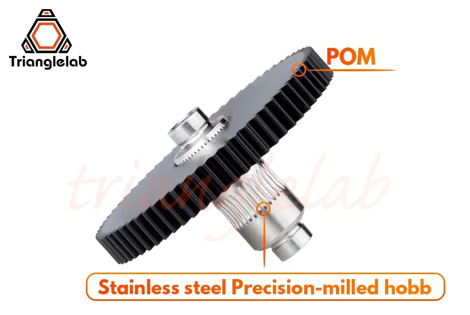 Präzisionsgefräste Titan-Zahnräder für RepRap Titan Extruder