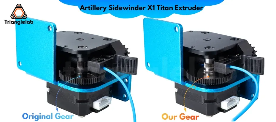 Präzisionsgefräste Titan-Zahnräder für RepRap Titan Extruder