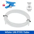 PTFE Rohr 2,5/4mm für Bambu Lab P1S P1P AMS A1 Mini 3D-Drucker – Farbe WH 1M with Cutter
