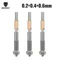Q2 Düse Bimetall gehärtete Stahldüse für QIDI Q2 Combo – Farbe 0.2-0.4-0.6mm
