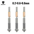 Q2 Düse Bimetall gehärtete Stahldüse für QIDI Q2 Combo – Farbe 0.2-0.6-0.8mm