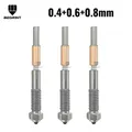 Q2 Düse Bimetall gehärtete Stahldüse für QIDI Q2 Combo – Farbe 0.4-0.6-0.8mm