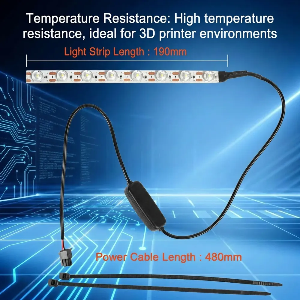 RA95 LED-Lichtleiste 24 V für Bambu Lab A1 A1 Mini