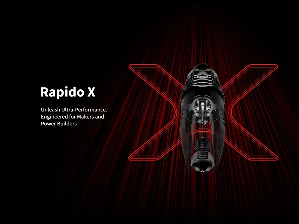 Rapido X Hotend für Hochgeschwindigkeitsdruck mit V6 Düse