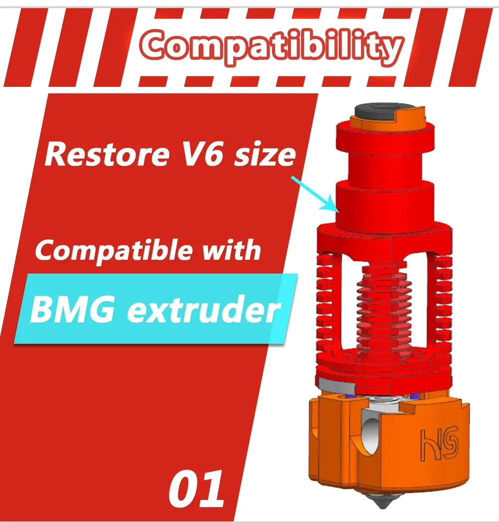 Red Lizard K1 Hotend Bimetall-Düse für Voron Ender 3