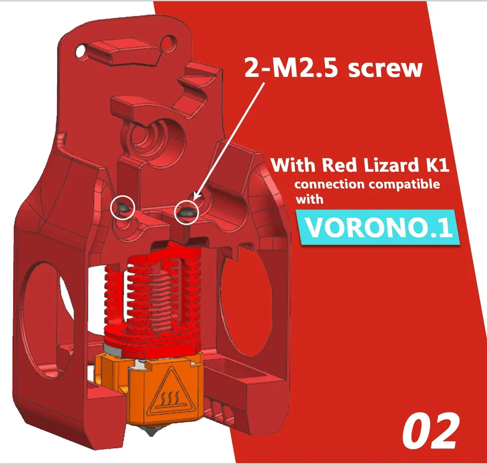 Red Lizard K1 Hotend Bimetall-Düse für Voron Ender 3