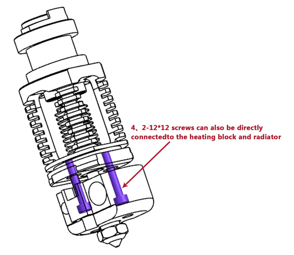 Red Lizard K1 Hotend Bimetall-Düse für Voron Ender 3