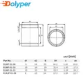 RJ4JP-01-08 Kunststoff-Linearlager für Prusa I3 – 2