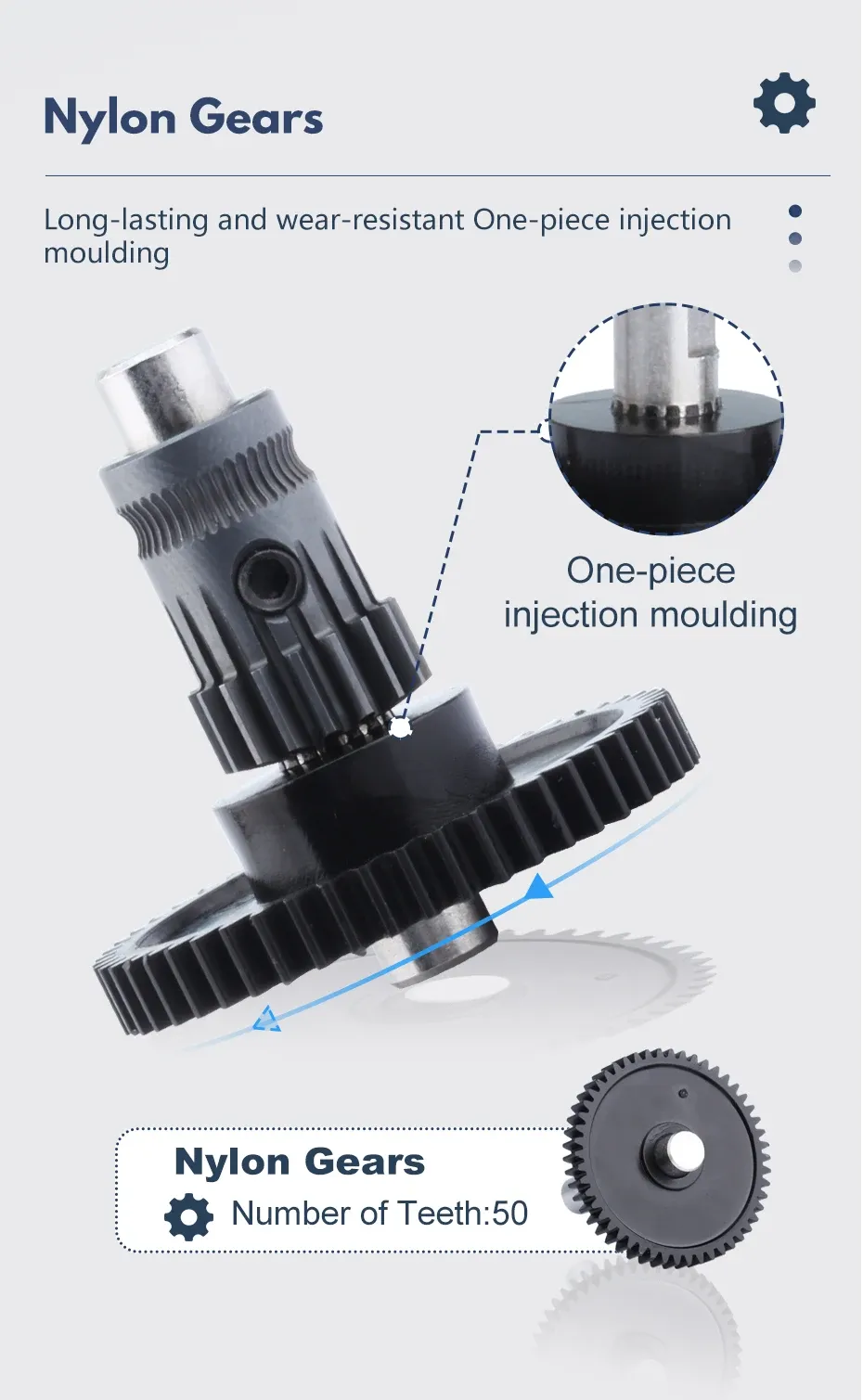 RNC Nano-beschichteter Gear DDB Extruder V2.1 Bowden Extruder