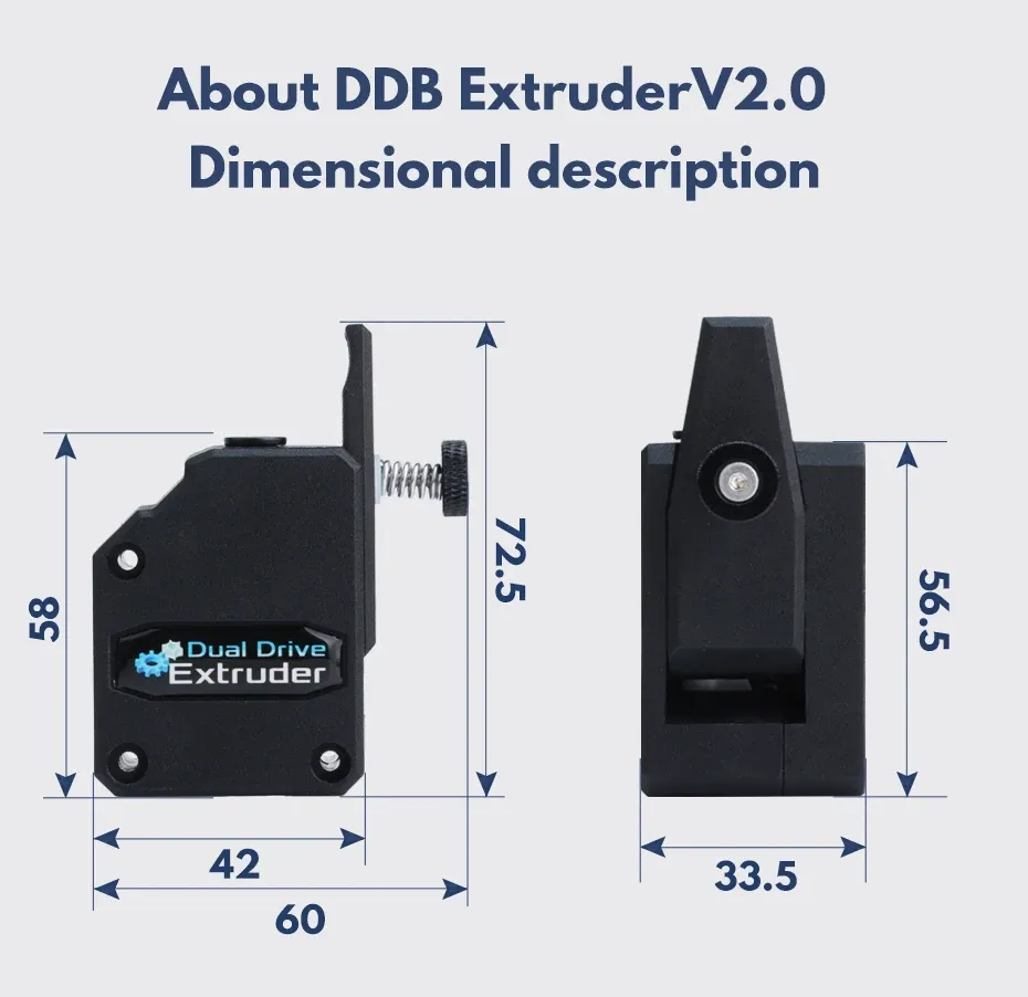 RNC Nano-beschichteter Gear DDB Extruder V2.1 Bowden Extruder