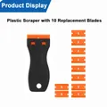 Schaber-Set 14-teilig Metall Kunststoff für Druckentfernung – Farbe Plastic Scraper