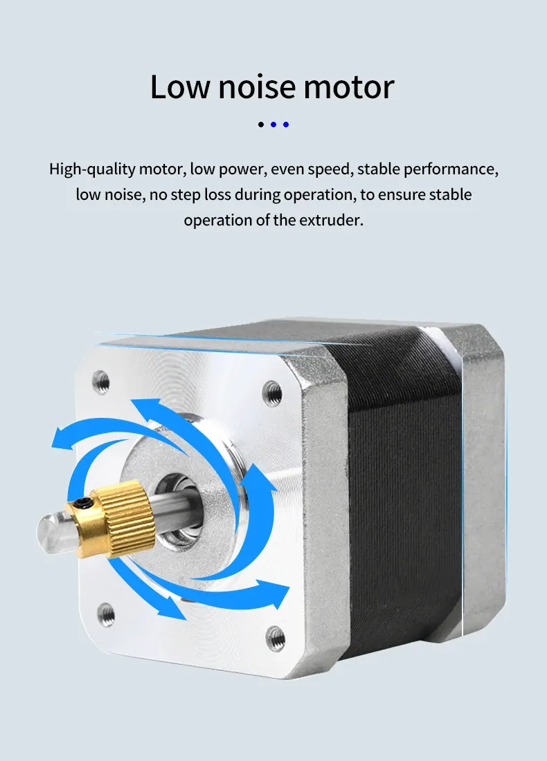 Schrittmotor 42-40 mit Extrudergetriebe für Ender